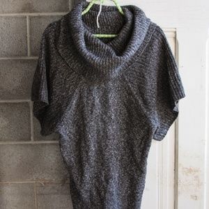 Short Sleeve Cowl Neck Sweater